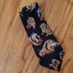 A. Rogers Bulldogs silk necktie